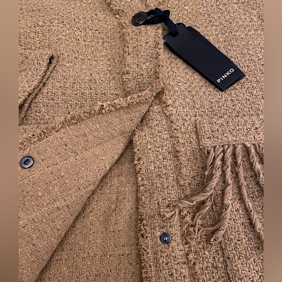 NWT Pinko Ancasti Tweed Boucle Overcoat in Italian size 40 (US S/4) - Picture 12 of 16